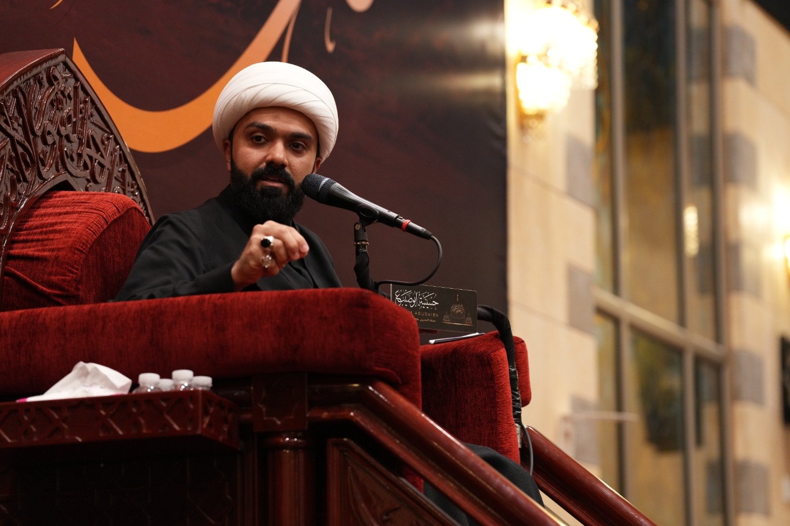 التغطية المصورة لمحاضرة الشيخ حسين سلطان  ليلة 8 محرم 1448 هـ (10)