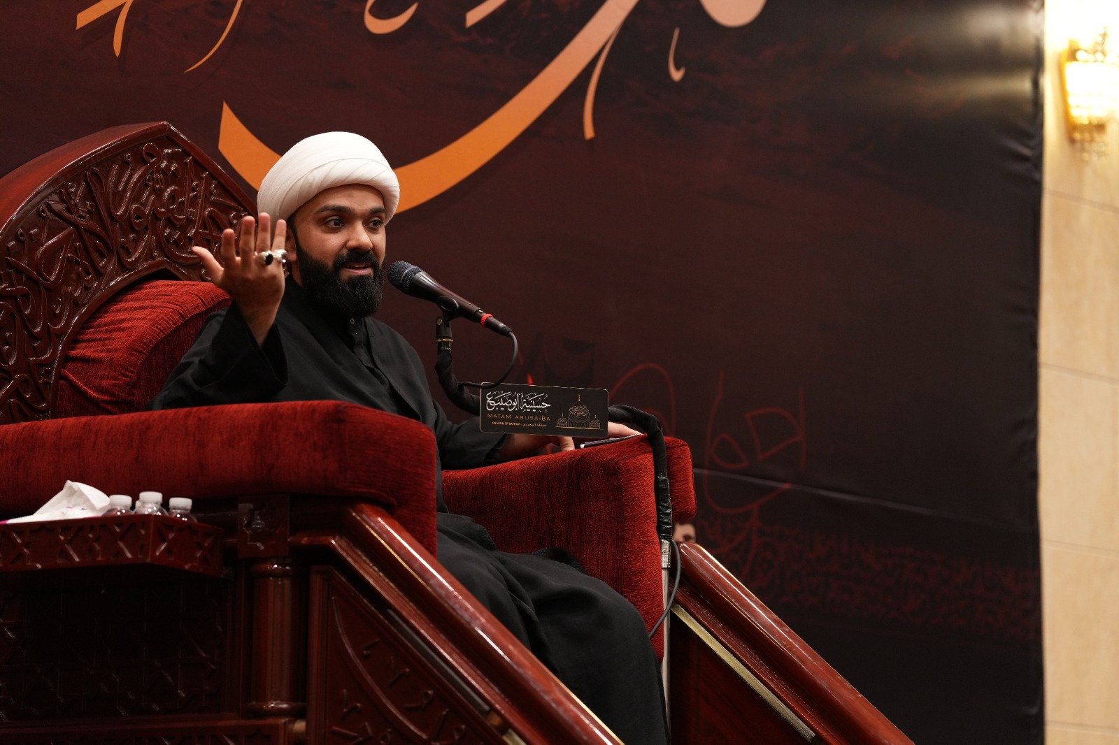 التغطية المصورة لمحاضرة الشيخ حسين سلطان  ليلة 8 محرم 1448 هـ (11)