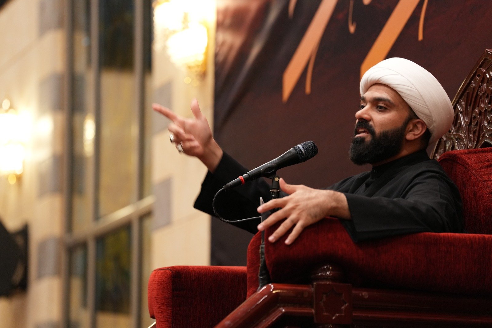 التغطية المصورة لمحاضرة الشيخ حسين سلطان  ليلة 8 محرم 1448 هـ (7)
